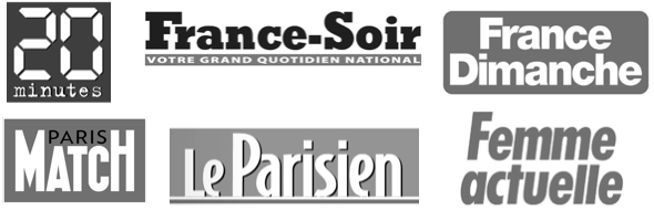 20 Minutes, France-Soir, Paris Match, Le Parisien, France Dimanche, Femme Actuelle